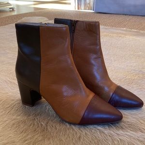 Seychelles block healed ankle boots from Anthropologie